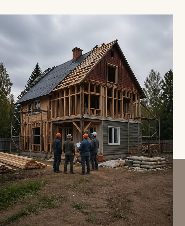 Реконструкция дачного дома в Каспийске под ключ с проектом